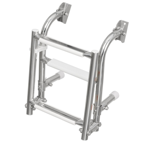 Лестница AquaLand складная 1+2 ступени нержавейка (1103030)