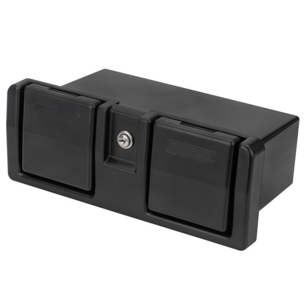 Ящик аксессуарный со стаканодержателем чёрный C12201