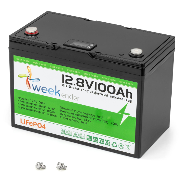 Літій-ферумний акумулятор 12V 100AЧ LiFePO4 Fisher