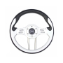 Рульове колесо Pretech 33 см, PU, білий, спиці срібло (HD-5166G white) Рульове колесо Pretech 33 см, PU, білий, спиці срібло (HD-5166G white)