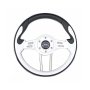 Рулевое колесо Pretech 33 см, PU, белый, спицы серебро (HD-5166G white) Рулевое колесо Pretech 33 см, PU, белый, спицы серебро (HD-5166G white)
