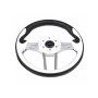 Рулевое колесо Pretech 33 см, PU, белый, спицы серебро (HD-5166G white) Рулевое колесо Pretech 33 см, PU, белый, спицы серебро (HD-5166G white)