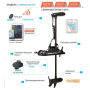 Haswing Cayman B 80 GPS 24V лодочный электромотор, дейдвуд 152 см, чёрный