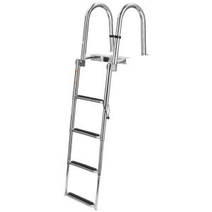 Сходи з поручнями 4 сходинки 1474х477мм (нержавіюча сталь)