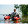 Kolibri K-180F Fisherman Belly Boat надувний гребний одномісний човен-пліт (плавуче крісло) зелений Колібрі К-180Ф Беллі Бот Аir-deck