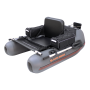 Kolibri K-180F Belly Boat надувная гребная одноместная лодка-плот (плавающее кресло) светло-серый Колибри К-180Ф Белли Бот Аir-deck