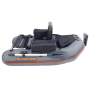 Kolibri K-180F Belly Boat надувная гребная одноместная лодка-плот (плавающее кресло) светло-серый Колибри К-180Ф Белли Бот Аir-deck