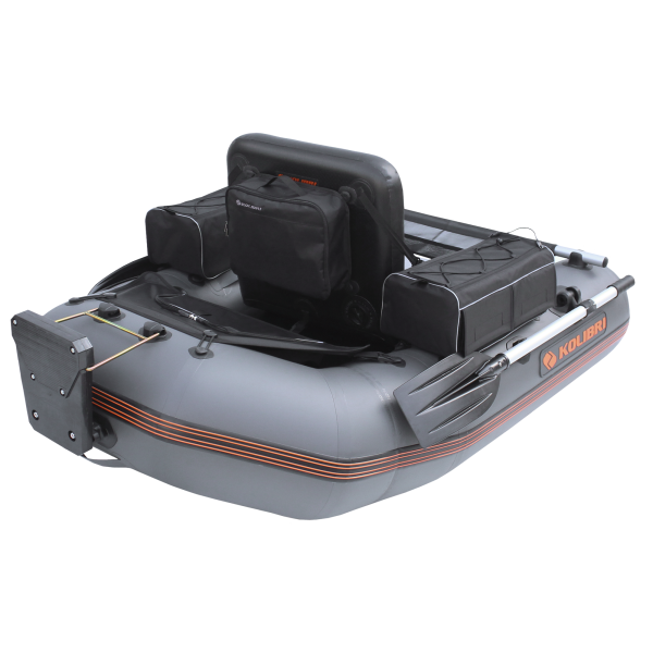 Kolibri K-180F Belly Boat надувная гребная одноместная лодка-плот (плавающее кресло) светло-серый Колибри К-180Ф Белли Бот Аir-deck