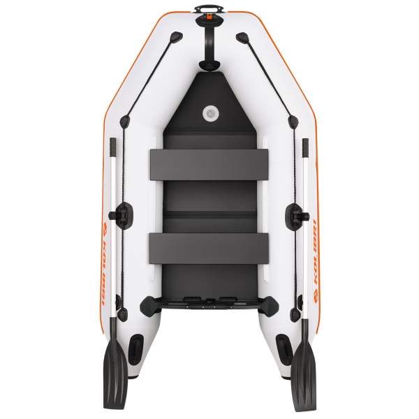 Kolibri КМ-245D надувная моторная лодка (слань-книжка) светло-серый Колибри КМ-245Д