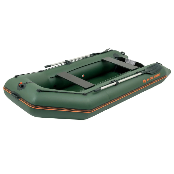 Kolibri KM-330 надувний моторний човен (Аir-deck) зелений Колібрі КМ-330