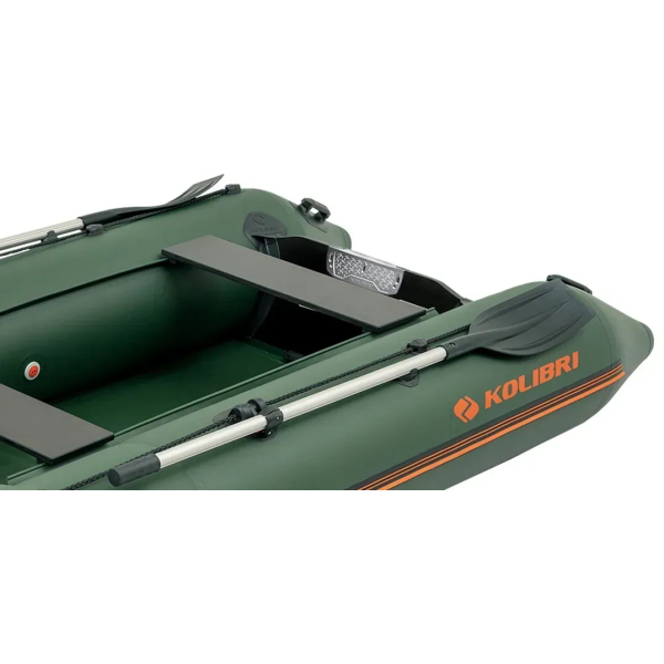Kolibri KM-330 надувний моторний човен (Аir-deck) зелений Колібрі КМ-330