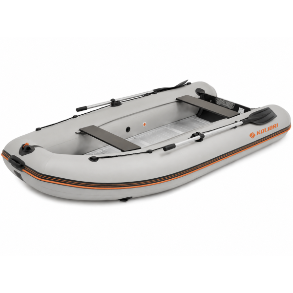 Kolibri KM-330DSL надувний моторний човен (алюмінієвий пайол) світло-сірий Колібрі КМ-330ДСЛ