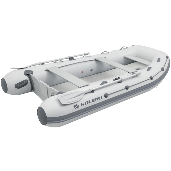 Kolibri КМ-330DXL надувная моторная лодка(Аir-deck) светло-серый Колибри КМ-330ДХЛ