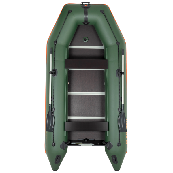Kolibri KM-360D надувний моторний човен (фанерний пайол) зелений Колібрі КМ-360Д