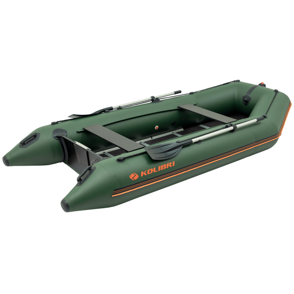 Kolibri KM-360D надувний моторний човен (фанерний пайол) зелений Колібрі КМ-360Д