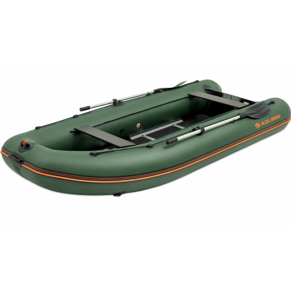 Kolibri КМ-360DSL надувная моторная лодка (фанерный пайол) зеленый Колибри КМ-360ДСЛ