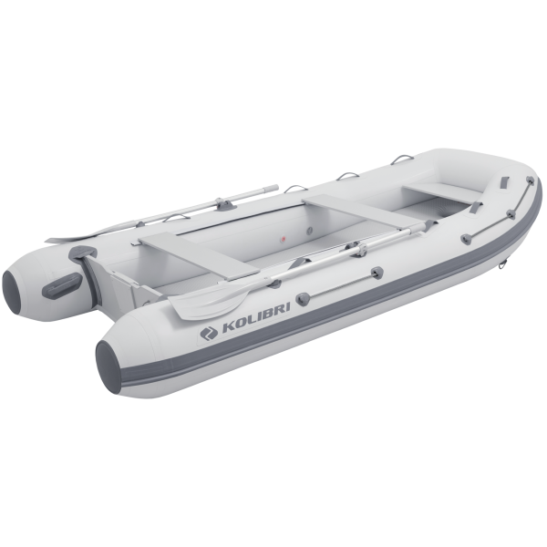 Kolibri КМ-360DXL надувная моторная лодка (Аir-deck) светло-серый Колибри КМ-360ДХЛ