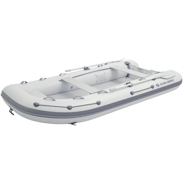 Kolibri KM-360DXL надувний моторний човен (Аir-deck) світло-сірий Колібрі КМ-360ДХЛ