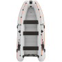 Kolibri КМ-400DSL надувная моторная лодка (алюминиевый пайол) светло-серый Колибри КМ-400ДСЛ