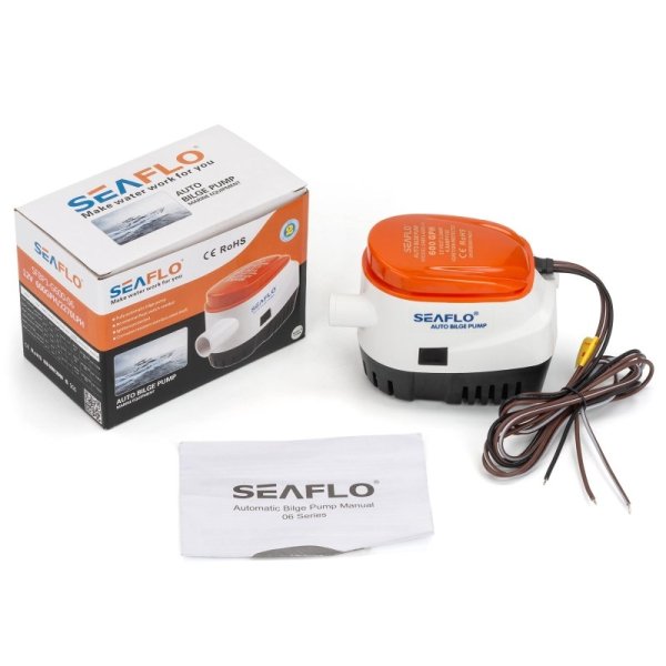 Помпа трюмна авто 600GPH Seaflo SFBP1-G600-06