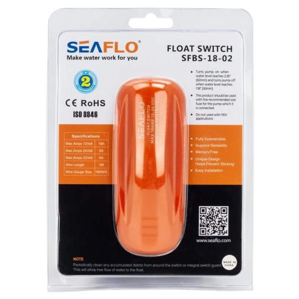 Поплавковый выключатель помпы Seaflo SFBS-18-02