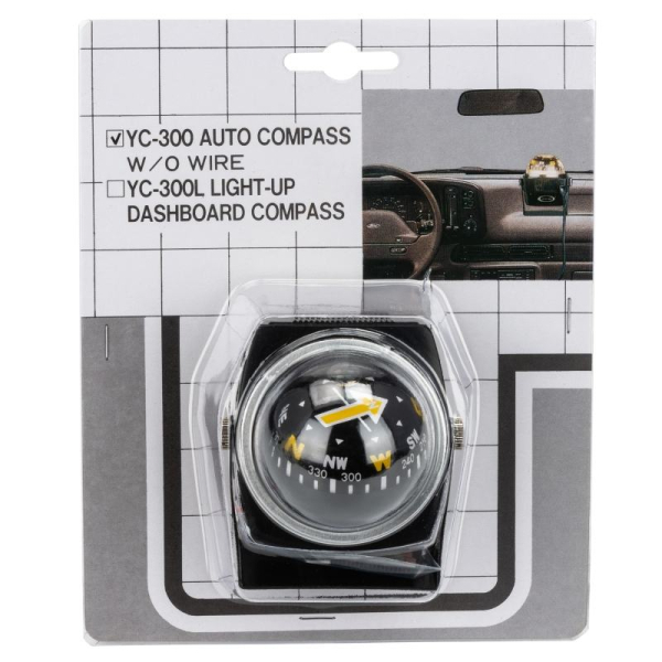 Компас YC-300 68х68х82 мм чёрный