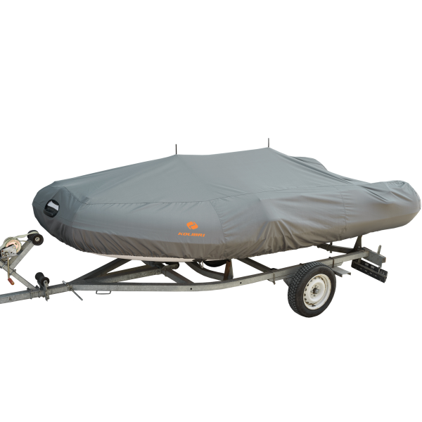 Тент Kolibri універсальний для моторних човнів розмір XXL темно-сірий 410-450х160-190