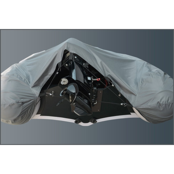 Тент Kolibri універсальний для моторних човнів розмір XXL темно-сірий 410-450х160-190