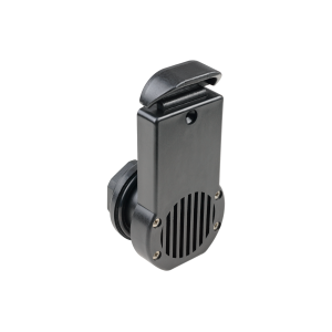 Клапан зливний транцевий 21 мм шибер чорний