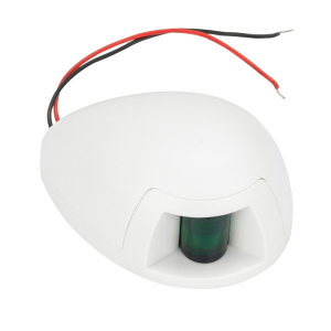 Навигационный огонь 00081-LD зелёный LED белый корпус