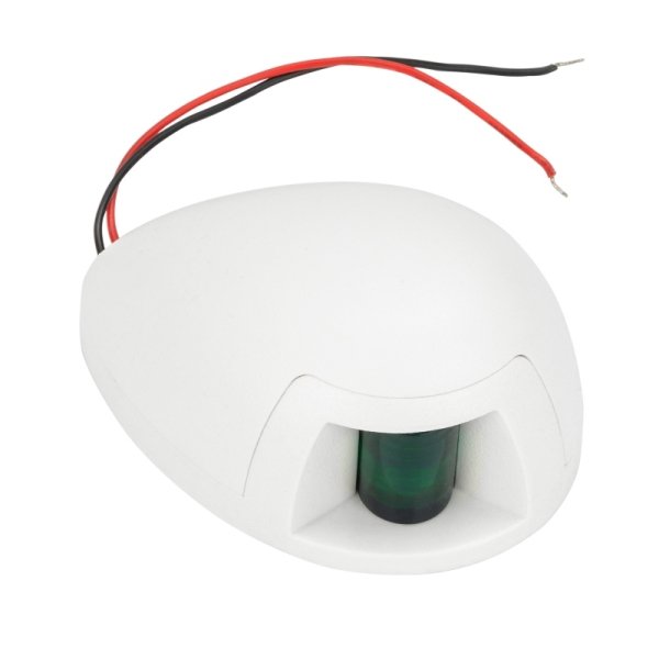 Навігаційний вогонь 00081-LD зелений LED білий корпус