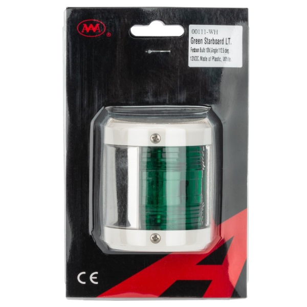Навігаційний вогонь 00111-WH зелений білий корпус