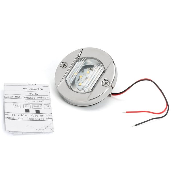 Палубный светильник ААА 00144-LD LED 3Вт диаметр 75 мм