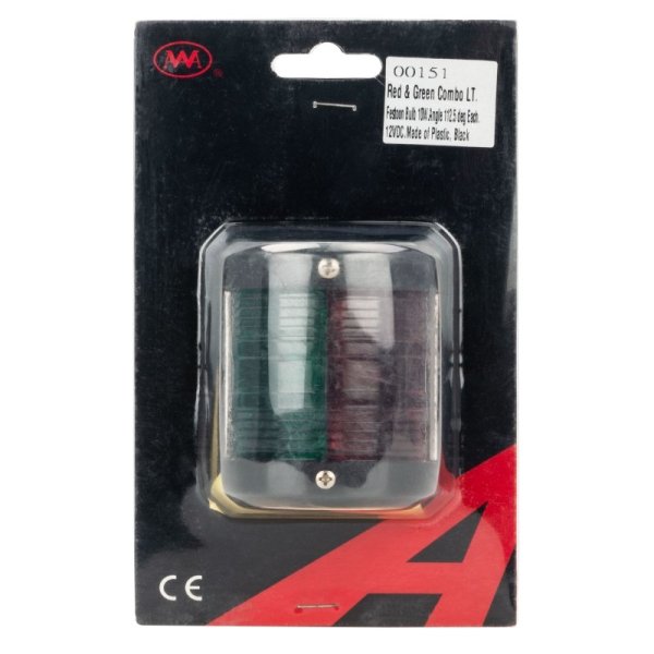 Навигационный огонь 00151 красно-зелёный корпус чёрный