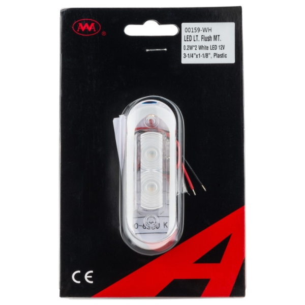 Палубный светильник ААА 00159-WH 0.4Вт свет белый