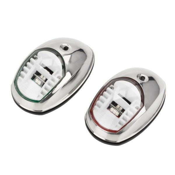 Пара навігаційних вогнів C91106S-B LED корпус нержавіюча сталь