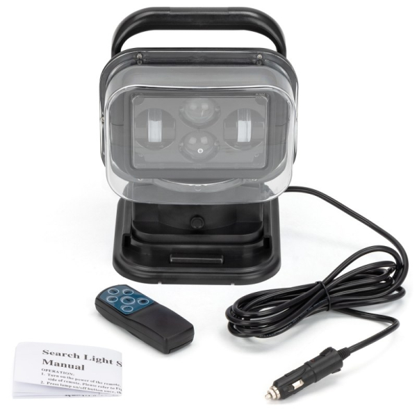 Поисковый прожектор LED528 чёрный 6500Lm