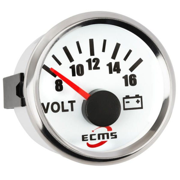 Вольтметр ECMS PMV2-WS-8-16 белый