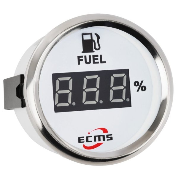 Цифровой указатель уровня топлива PEF2-WS-240-33 белый 52мм