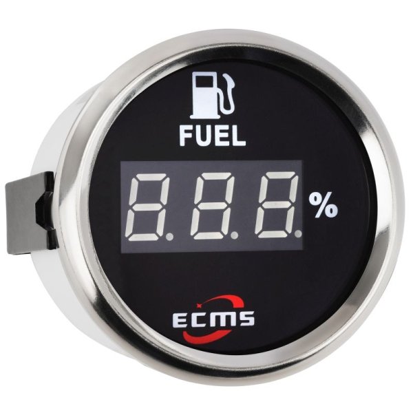 Цифровий покажчик рівня палива ECMS PEF2-BS-240-33 чорний 52мм