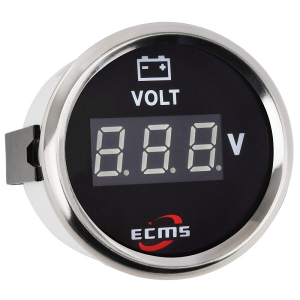 Цифровой вольтметр PEV2-BS-8-32 черный 52мм