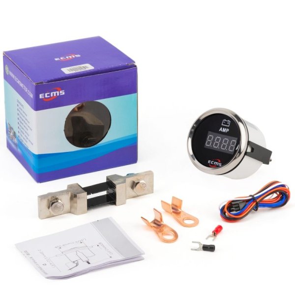 Цифровий амперметр ECMS PEA-BS±150A чорний 52мм