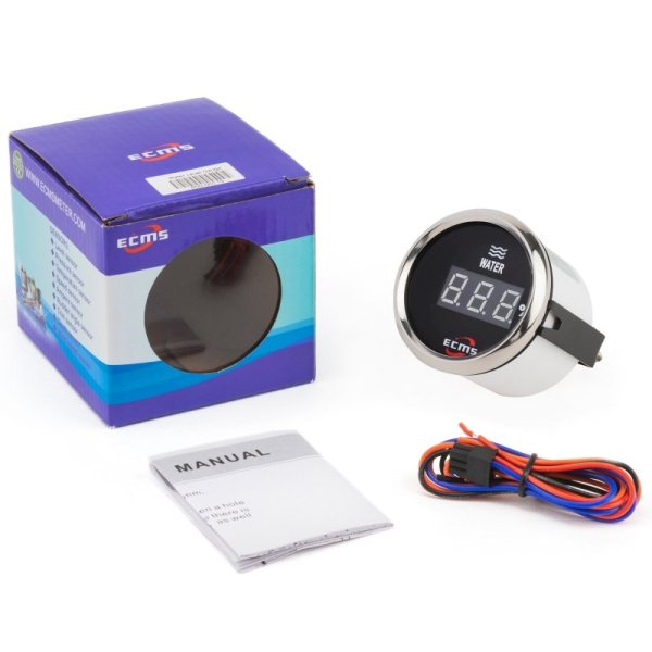 Цифоровой указатель уровня воды PEW2-BS-240-33 черный 52мм