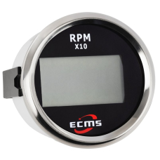Цифровий тахометр з лічильником мотогодин PLT2-BS-RPM чорний 52мм