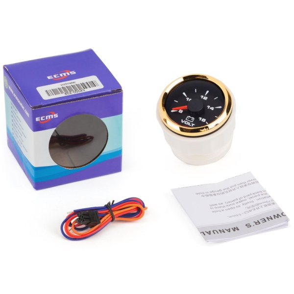 Вольтметр ECMS HMV2-BG-8-16 чёрный