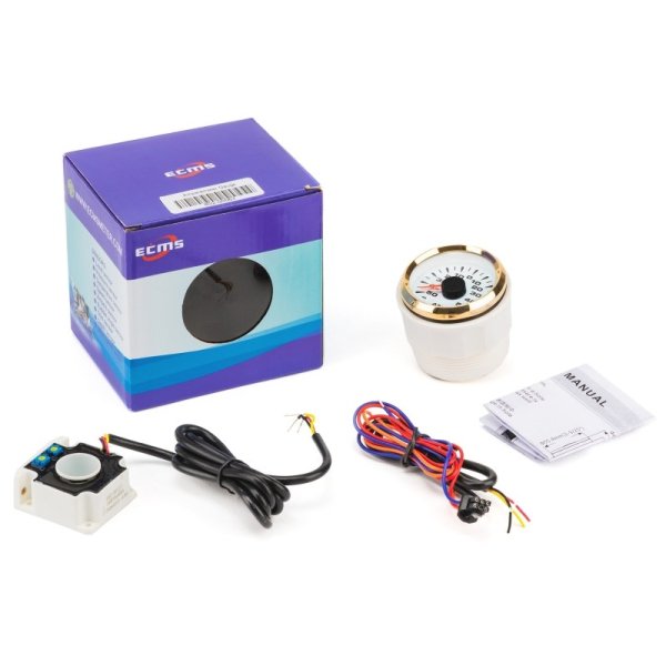 Амперметр ECMS HMA2-BG±80A белый