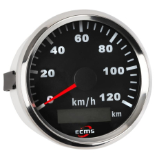GPS спідометр ECMS чорний