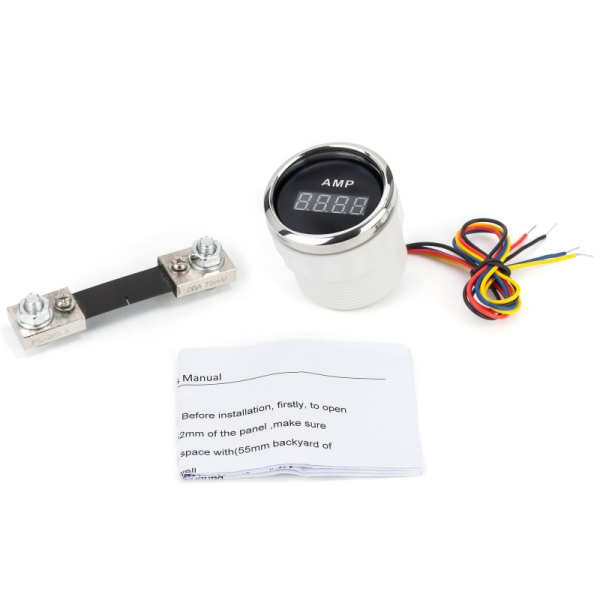 Цифровой амперметр iGauge WKAM-DGBSHUNT чёрный 52мм