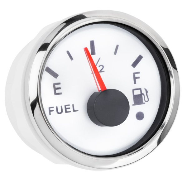 Указатель уровня топлива iGauge WKFLW-90W 52 мм (с функцией предупреждения) белый