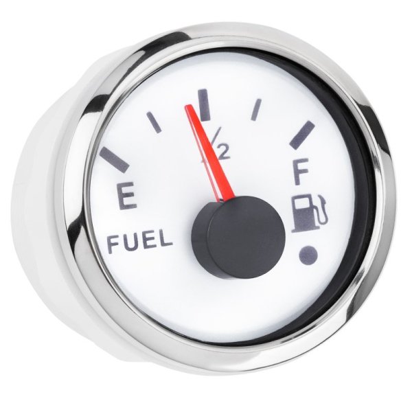 Вказівник рівня палива iGauge WKFLW-90W 52 мм (з функцією попередження) білий